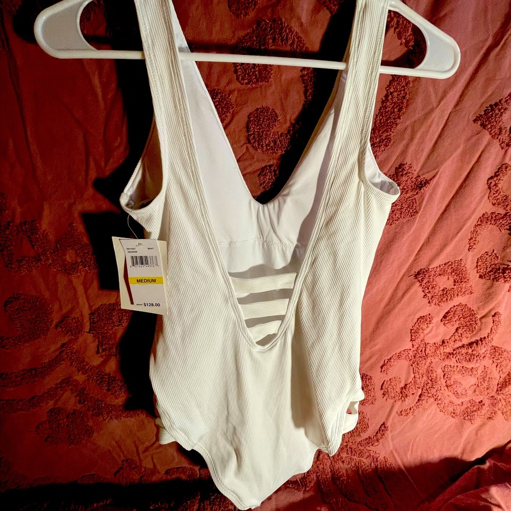 White one piece swimsuit